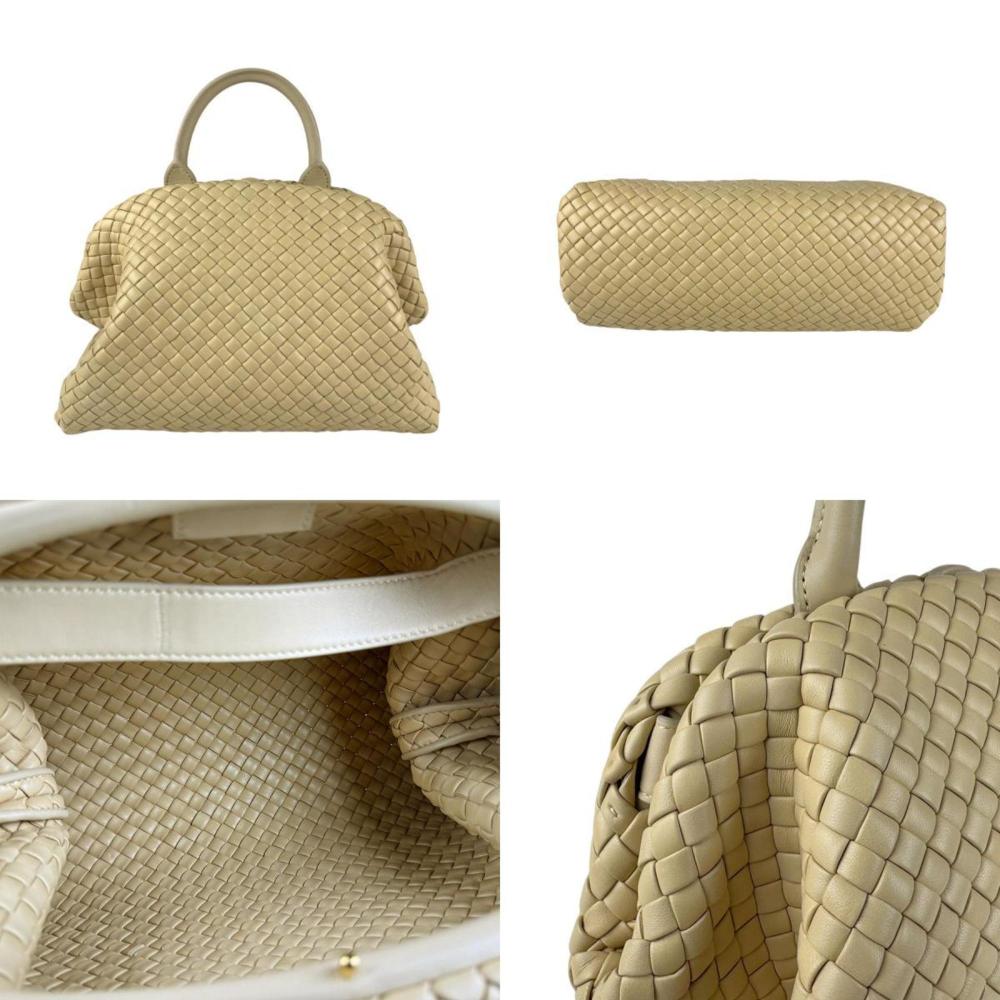 Beige Fabric Bottega Veneta Shoulder Bag