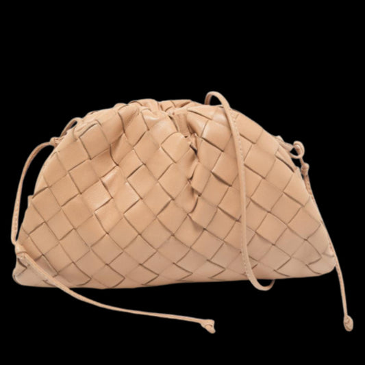 Beige Leather Bottega Veneta Pouches