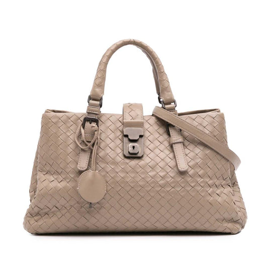 Beige Leather Bottega Veneta Tote