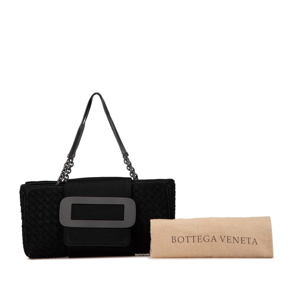 Black Canvas Bottega Veneta Handbag