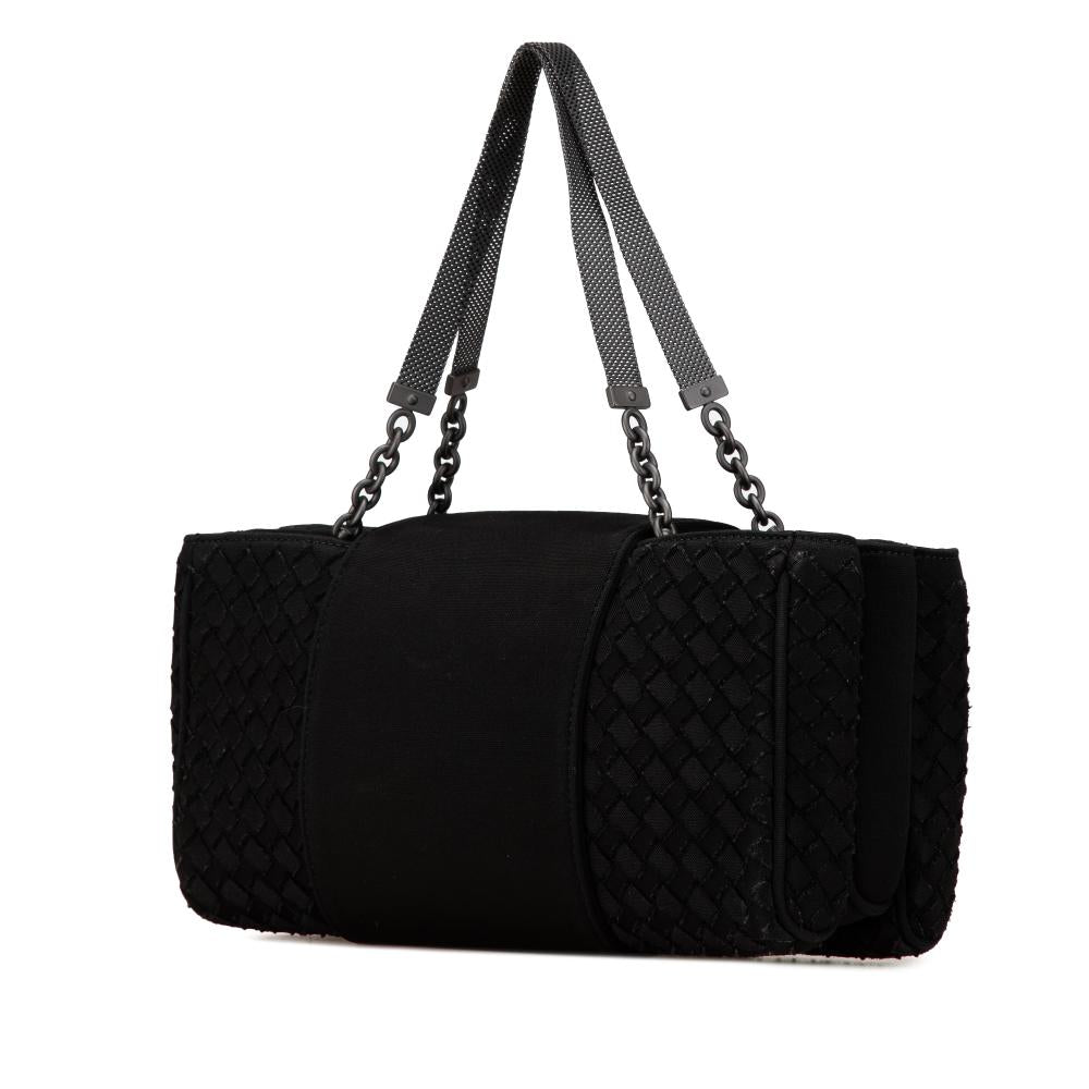 Black Canvas Bottega Veneta Handbag