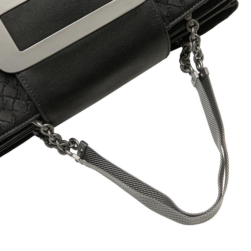 Black Canvas Bottega Veneta Handbag