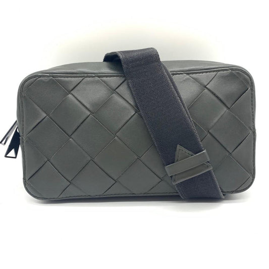 Black Fabric Bottega Veneta Crossbody Bag