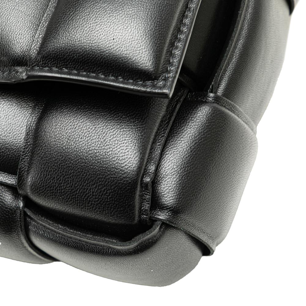 Black Leather Bottega Veneta Shoulder Bag
