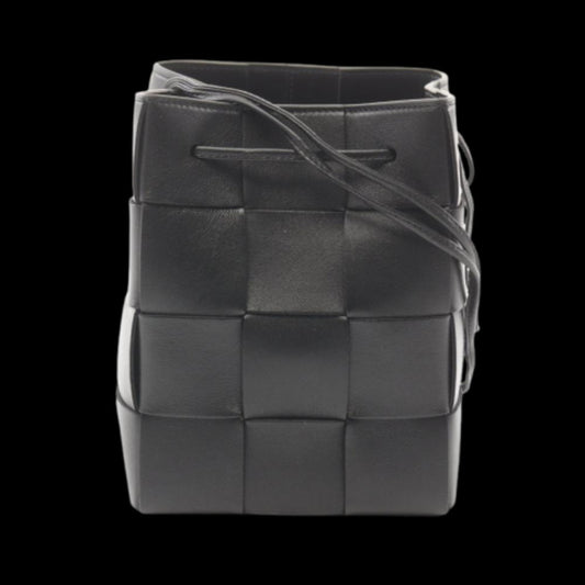 Black Leather Bottega Veneta Shoulder Bag