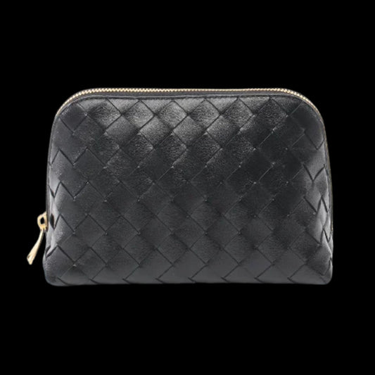 Black Leather Bottega Veneta Pouches