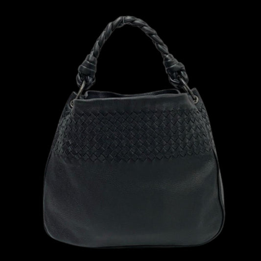 Black Leather Bottega Veneta Tote