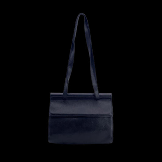 Black Leather Bottega Veneta Shoulder Bag