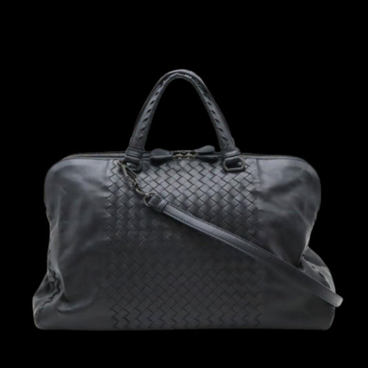 Black Leather Bottega Veneta Tote