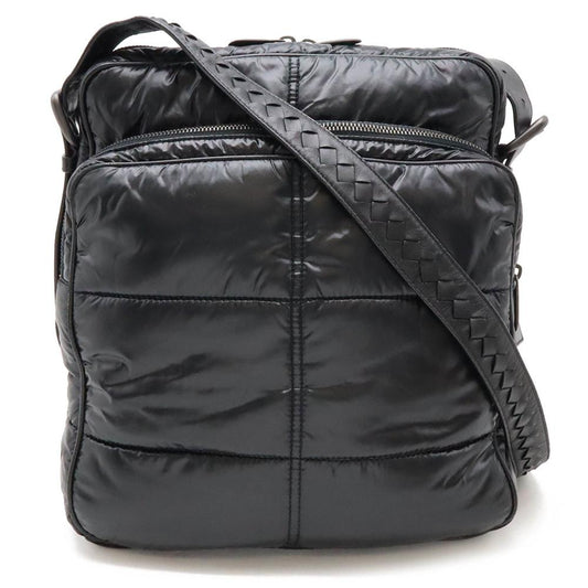 Black Leather Bottega Veneta Shoulder Bag