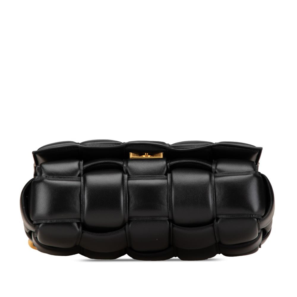 Black Leather Bottega Veneta Shoulder Bag