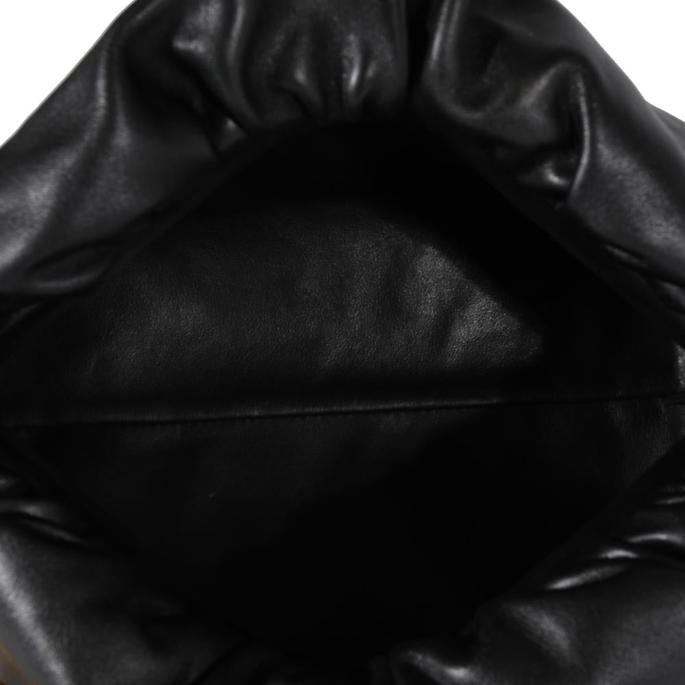 Black Leather Bottega Veneta Pouches