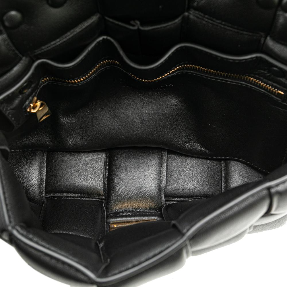 Black Leather Bottega Veneta Shoulder Bag