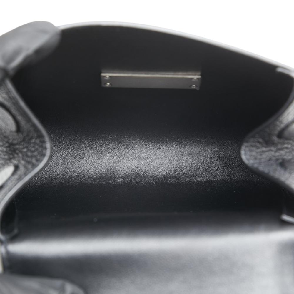Black Leather Bottega Veneta Clutch
