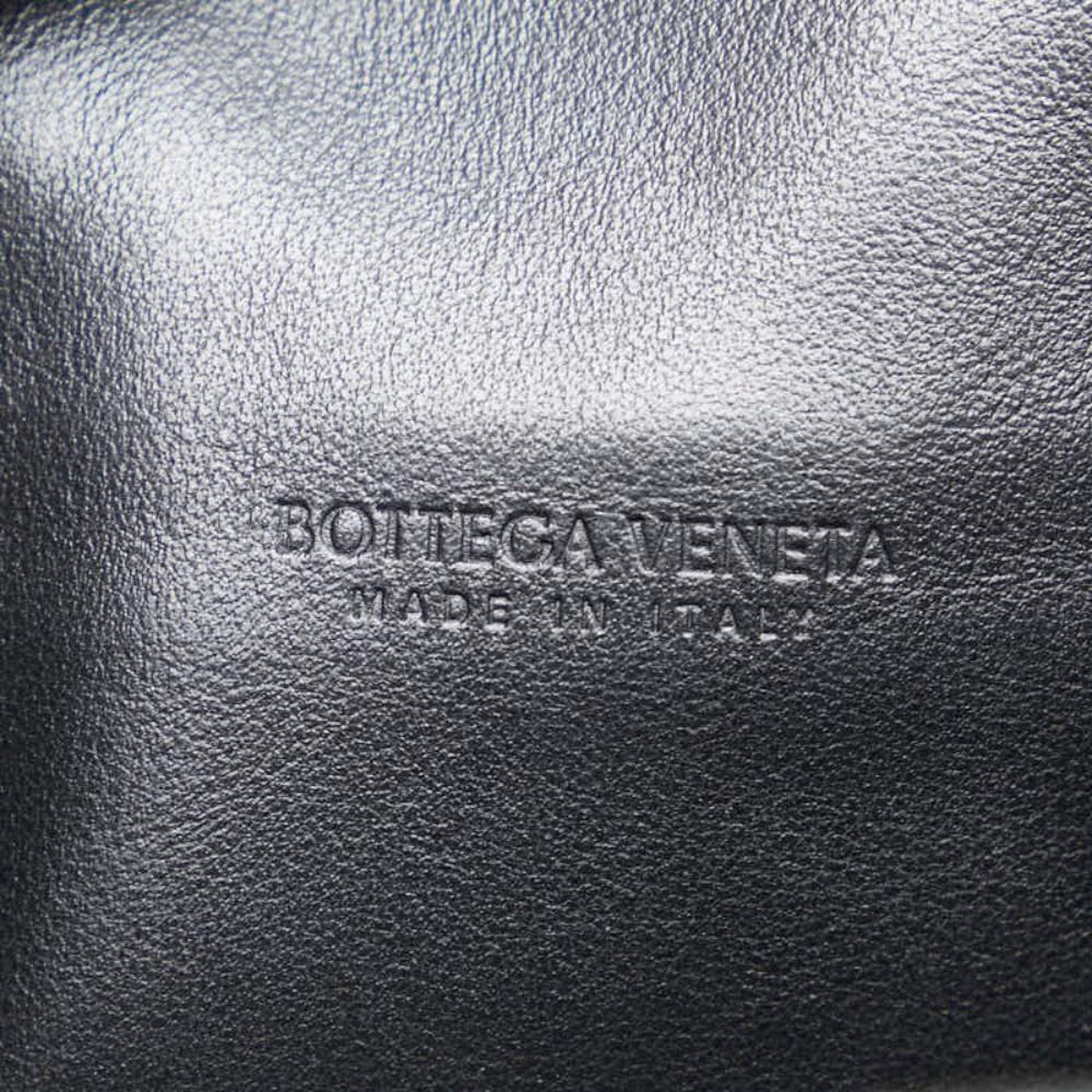 Black Leather Bottega Veneta Clutch