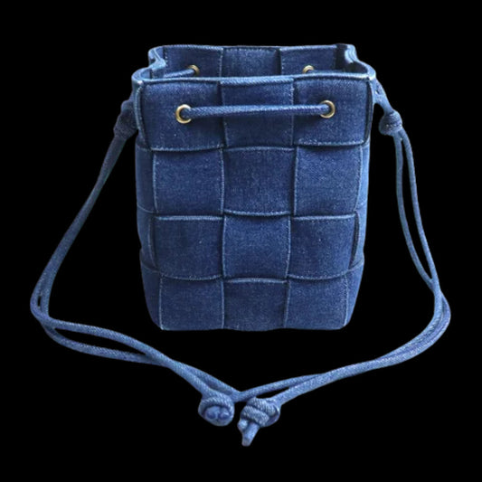 Blue Denim Bottega Veneta Crossbody Bag
