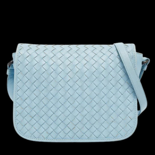 Blue Fabric Bottega Veneta Crossbody Bag