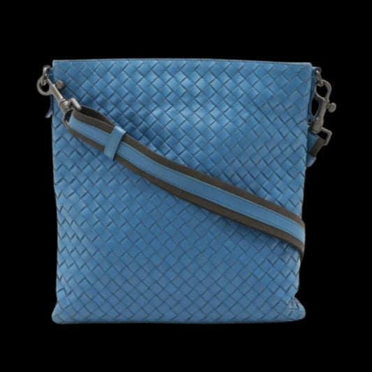 Blue Leather Bottega Veneta Shoulder Bag