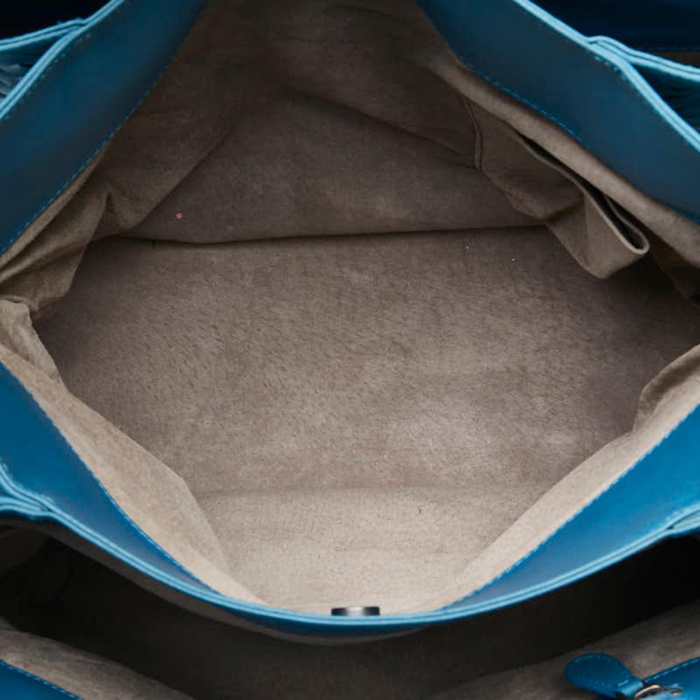 Blue Leather Bottega Veneta Tote