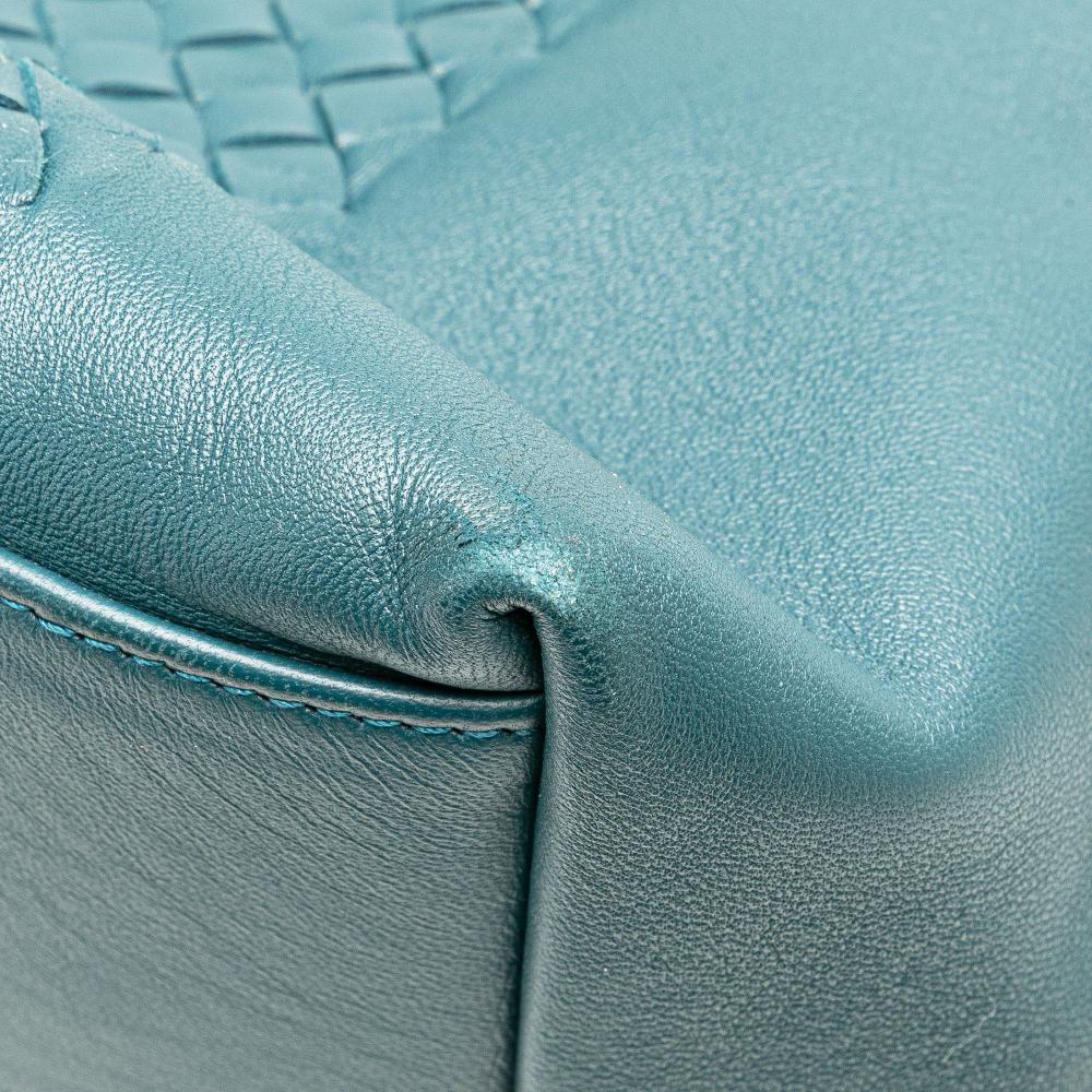 Blue Leather Bottega Veneta Tote