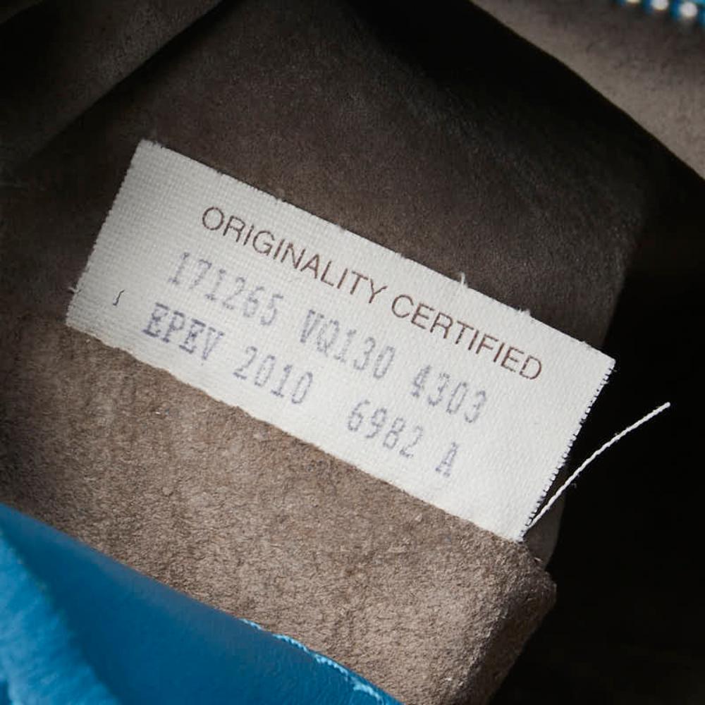 Blue Leather Bottega Veneta Tote