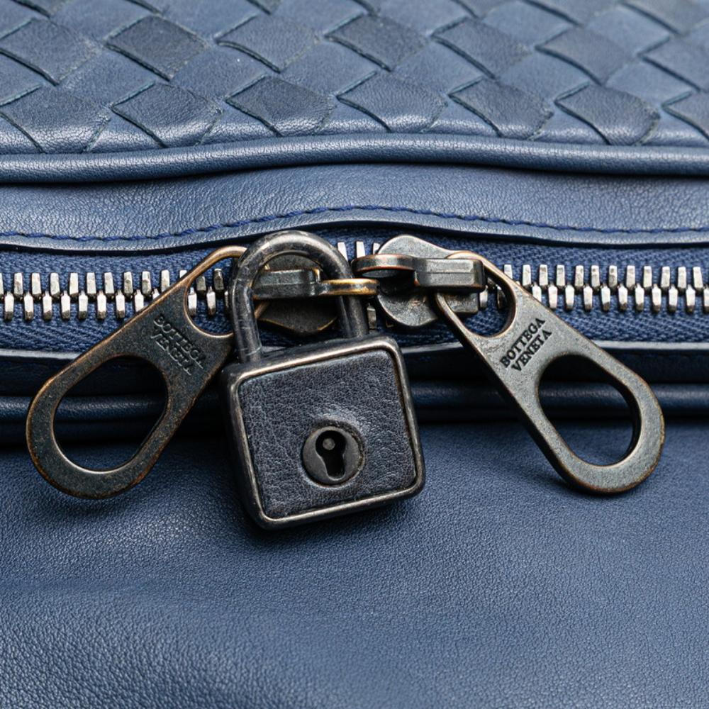 Blue Leather Bottega Veneta Crossbody Bag