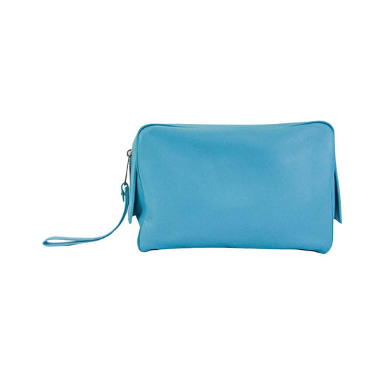 Blue Leather Bottega Veneta Clutch