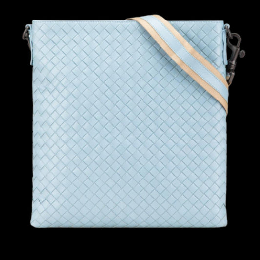 Blue Leather Bottega Veneta Crossbody Bag