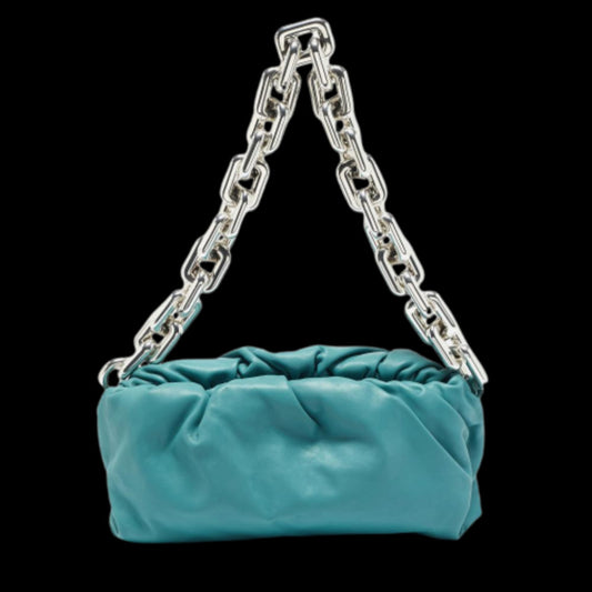Blue Leather Bottega Veneta Pouches