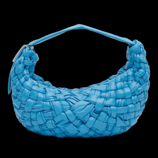 Blue Leather Bottega Veneta Shoulder Bag