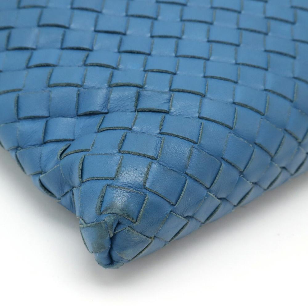 Blue Leather Bottega Veneta Shoulder Bag