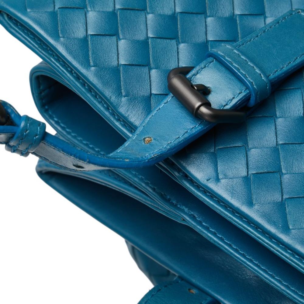 Blue Leather Bottega Veneta Tote