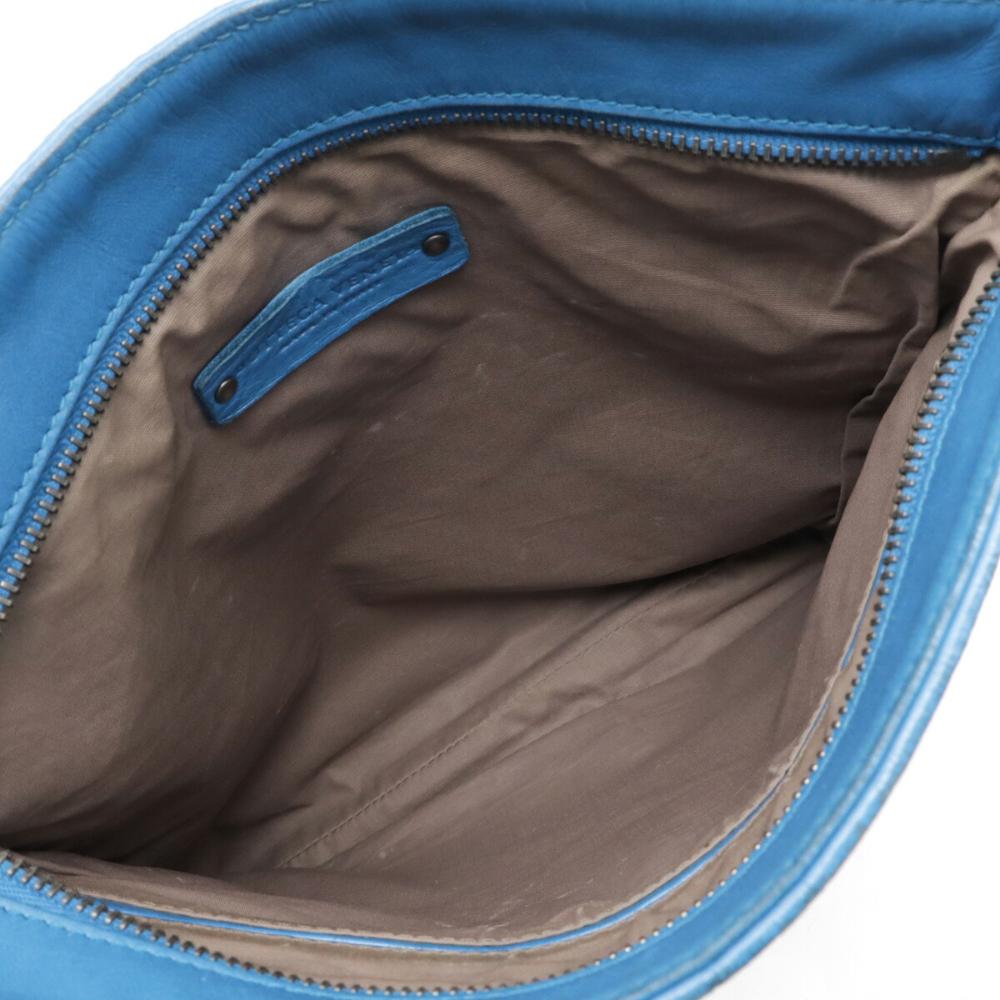 Blue Leather Bottega Veneta Shoulder Bag