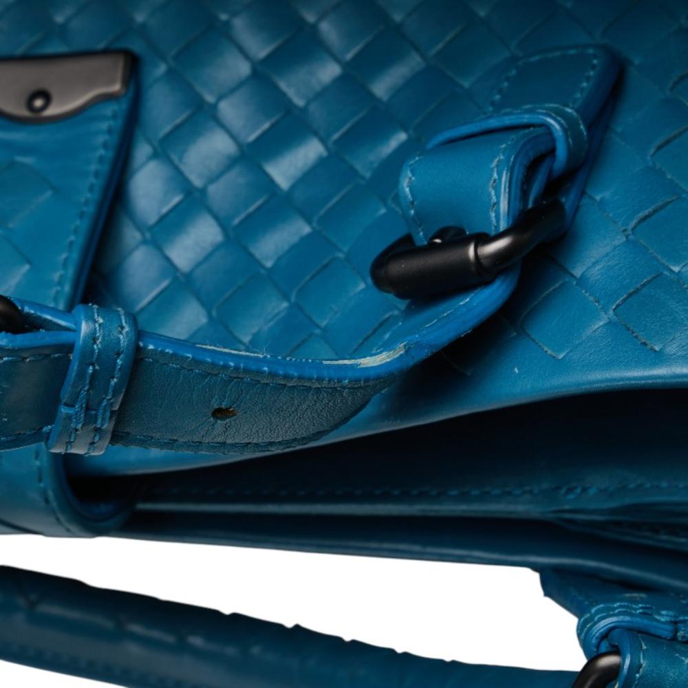 Blue Leather Bottega Veneta Tote
