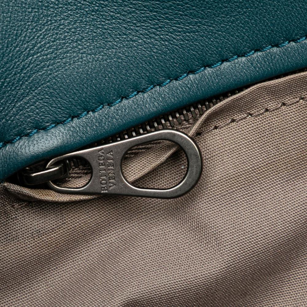 Blue Leather Bottega Veneta Tote