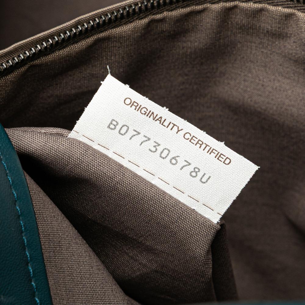 Blue Leather Bottega Veneta Tote