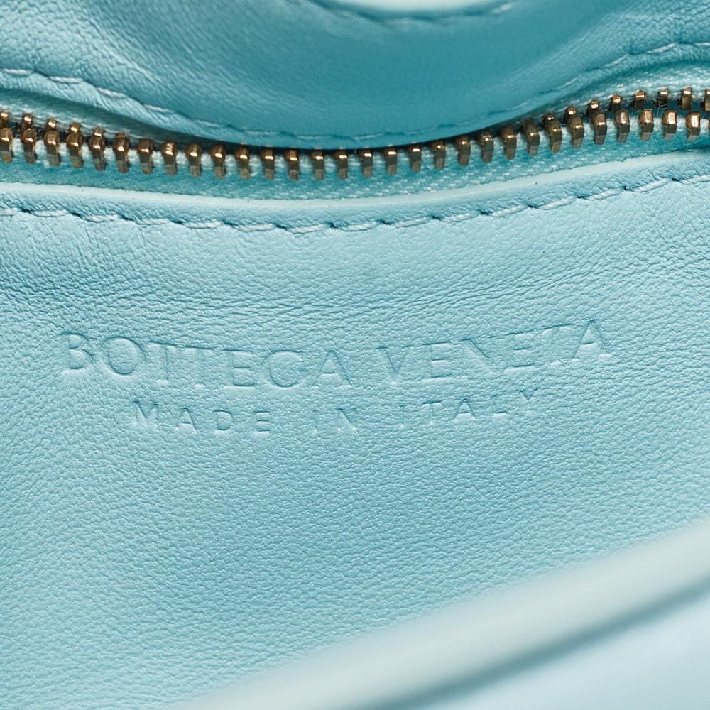Blue Leather Bottega Veneta Shoulder Bag