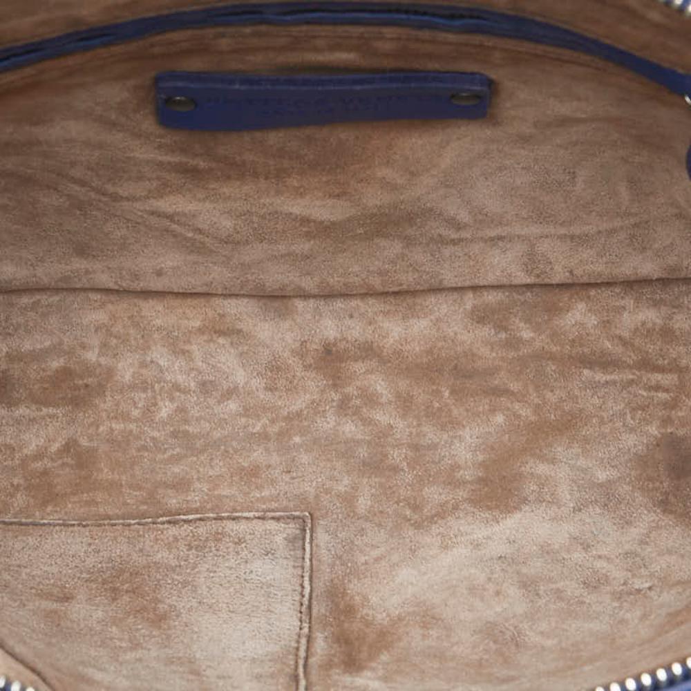 Blue Leather Bottega Veneta Crossbody Bag