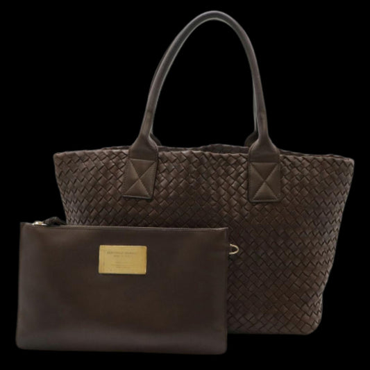 Brown Fabric Bottega Veneta Tote
