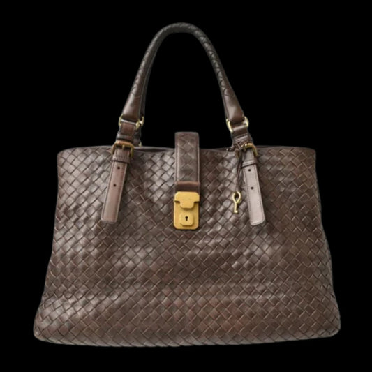 Brown Fabric Bottega Veneta Tote