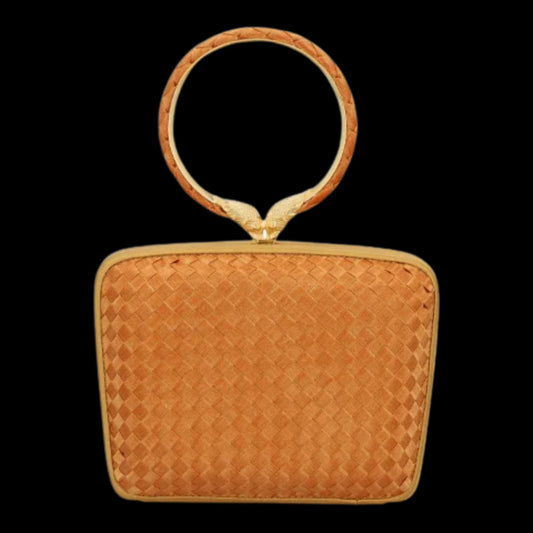 Brown Leather Bottega Veneta Clutch