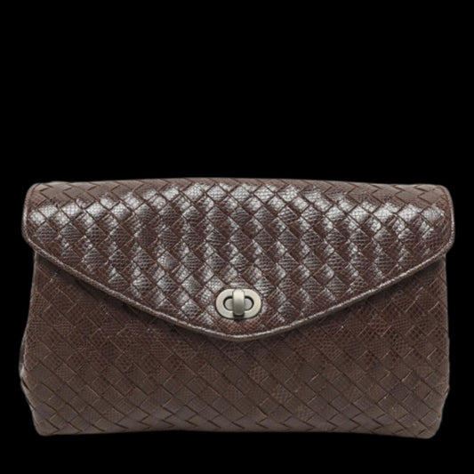 Brown Leather Bottega Veneta Clutch