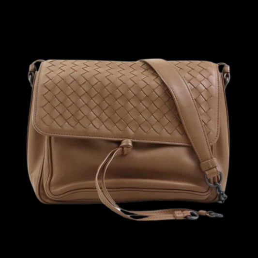 Brown Leather Bottega Veneta Crossbody Bag