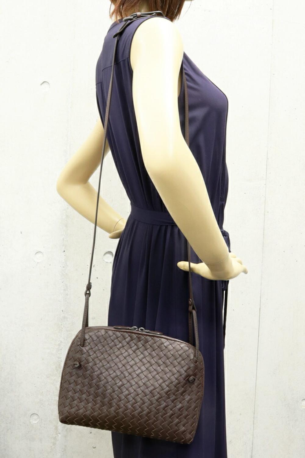 Brown Leather Bottega Veneta Shoulder Bag
