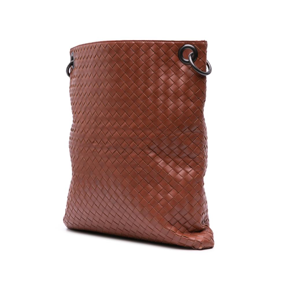Brown Leather Bottega Veneta Crossbody Bag