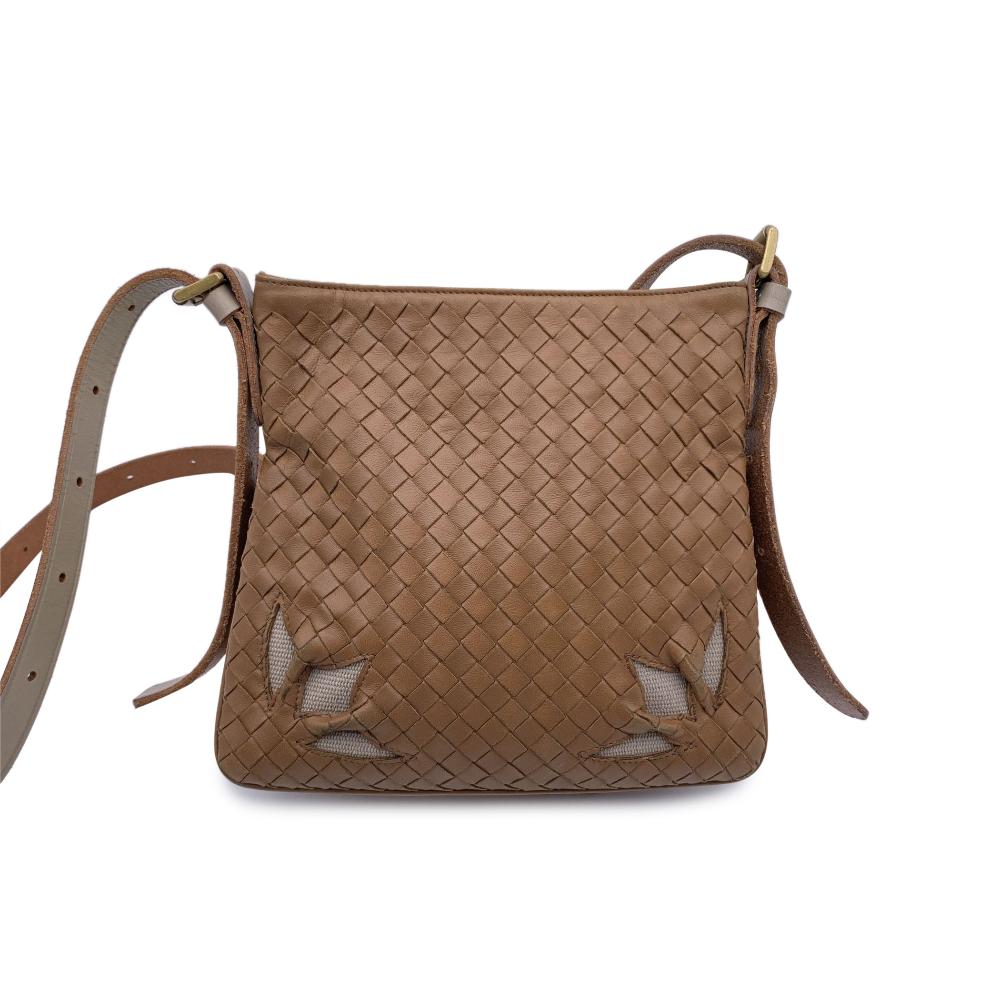 Brown Leather Bottega Veneta Crossbody Bag