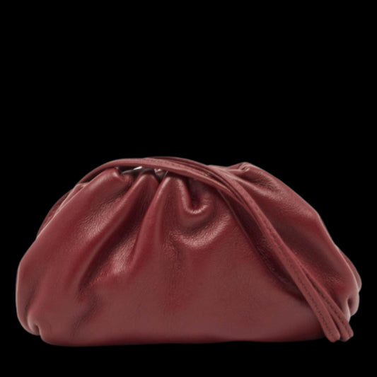 Burgundy Leather Bottega Veneta Pouches