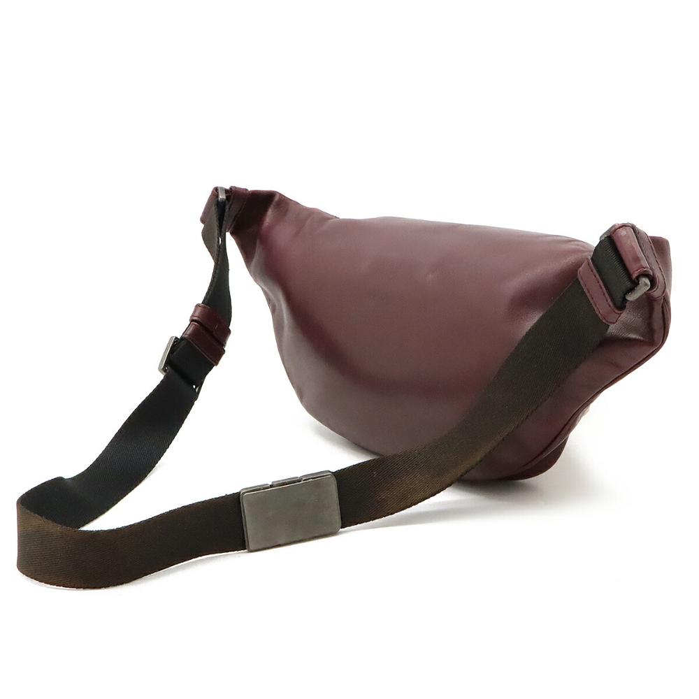 Burgundy Leather Bottega Veneta Belt Bag