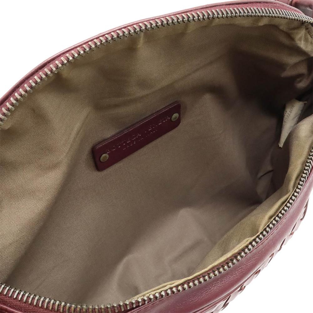 Burgundy Leather Bottega Veneta Belt Bag