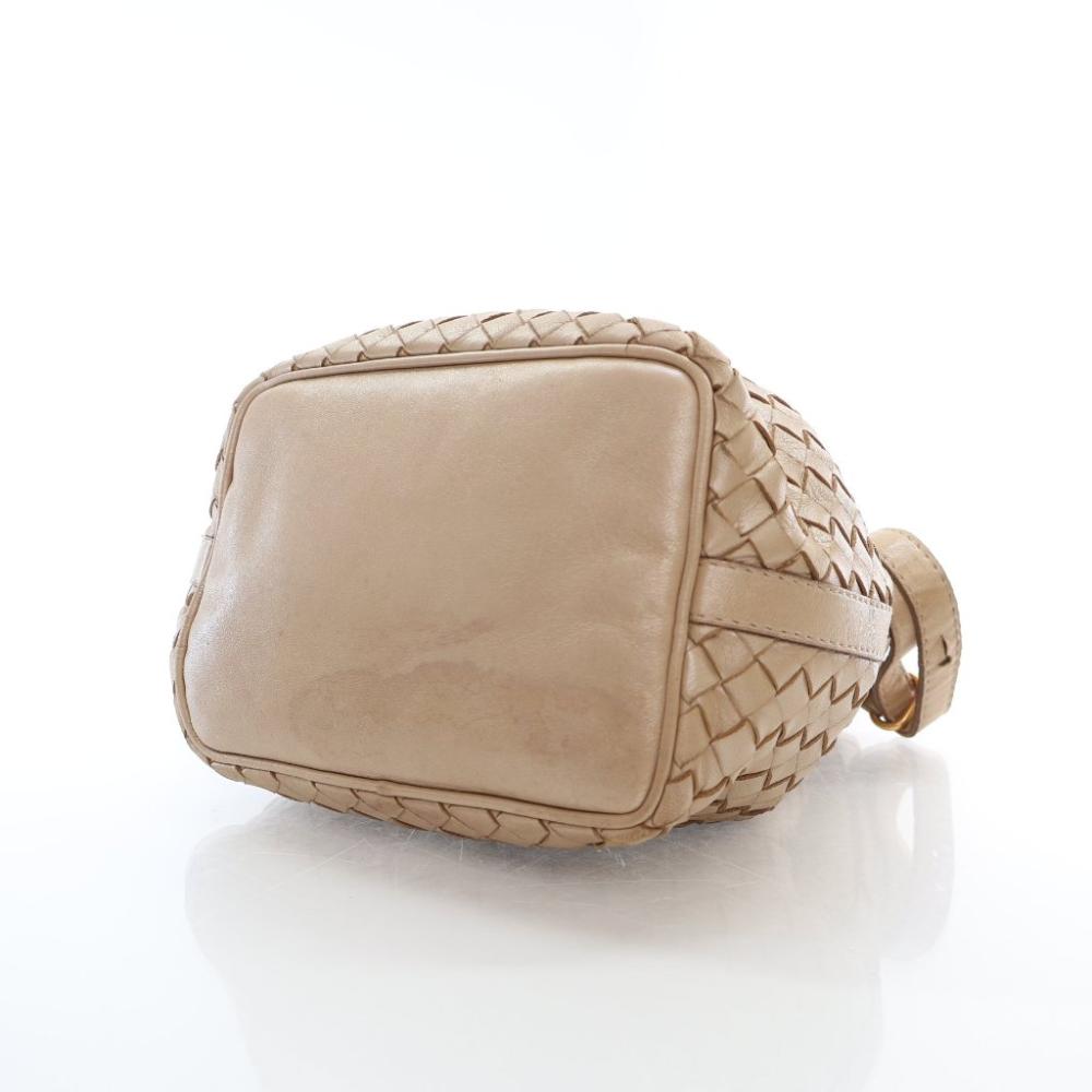 Gold Leather Bottega Veneta Shoulder Bag